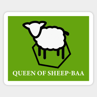 Queen of Sheep-baa Sticker